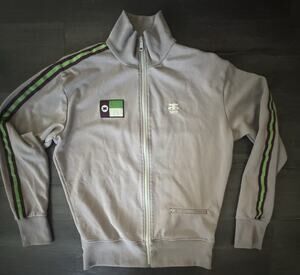 Ipath Track Jacket Men’s Medium Grey Full Zip Skateboarding VTG